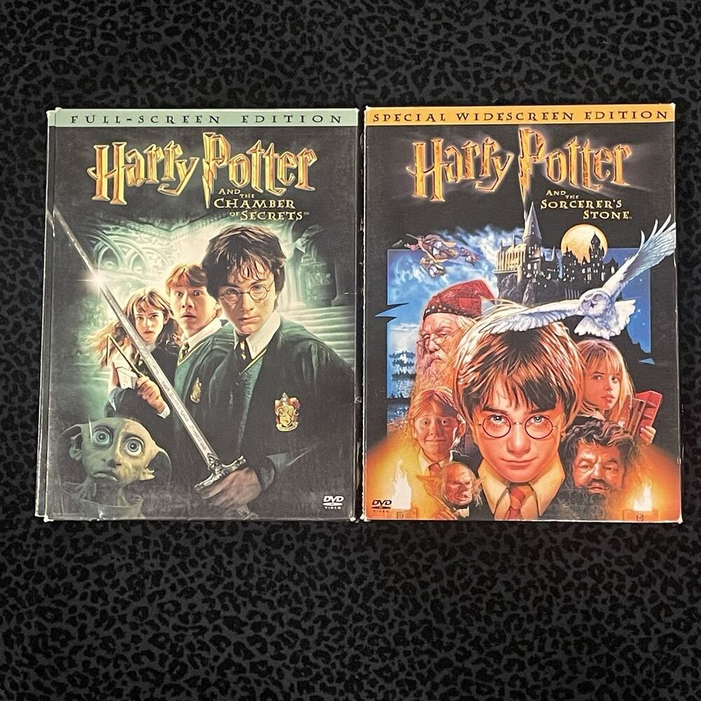 Harry Potter DVD ROM Disc Set Of 2 The Sorcerers Stone The Chamber of Secrets - Picture 1 of 4